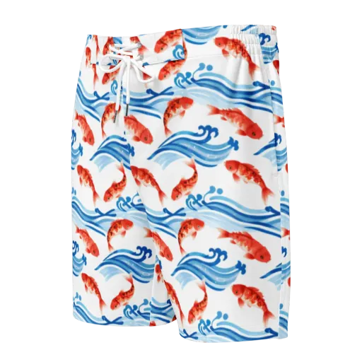 Waves of Fortune on a Men's Board Shorts
