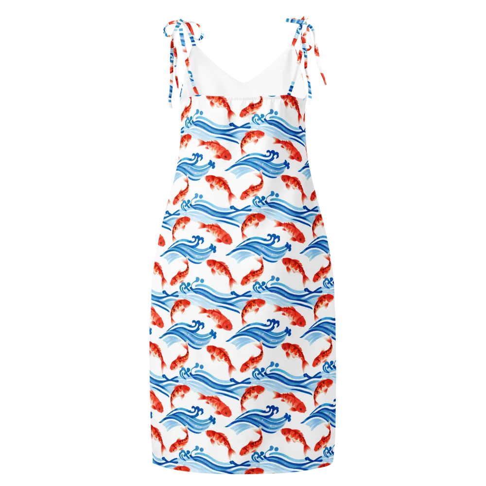 Waves of Fortune on Slip Dress — Back
