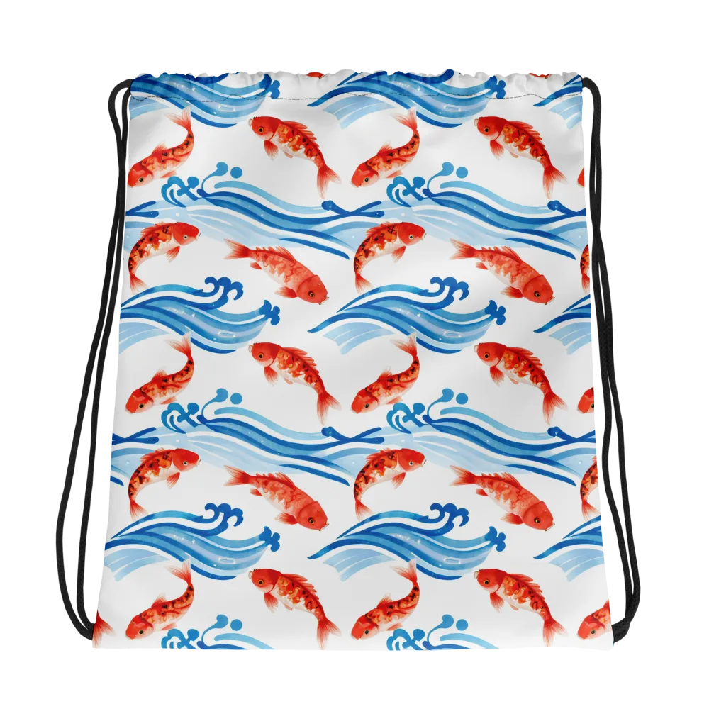 Waves of Fortune on Drawstring Bag — Photo