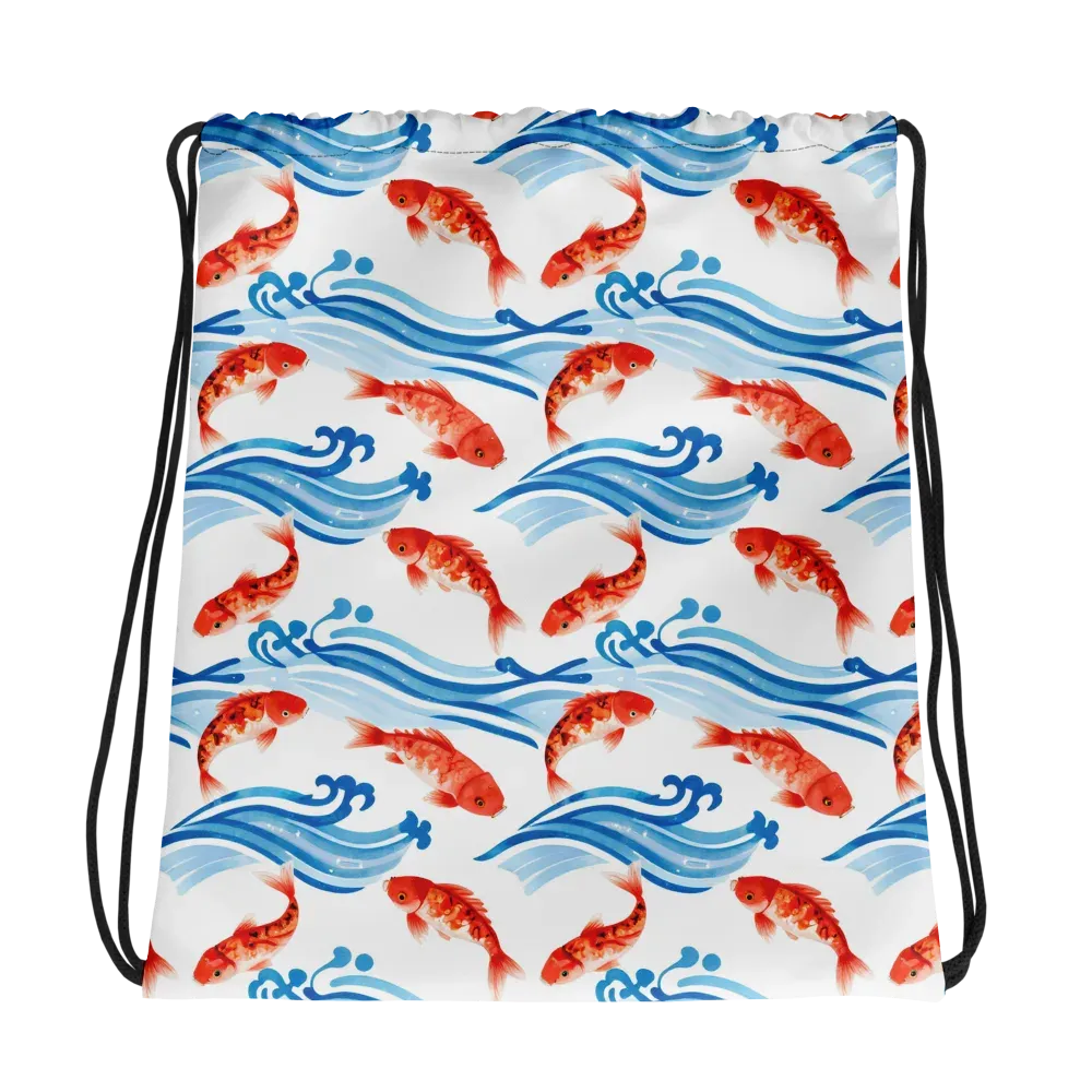 Waves of Fortune on Drawstring Bag — Photo