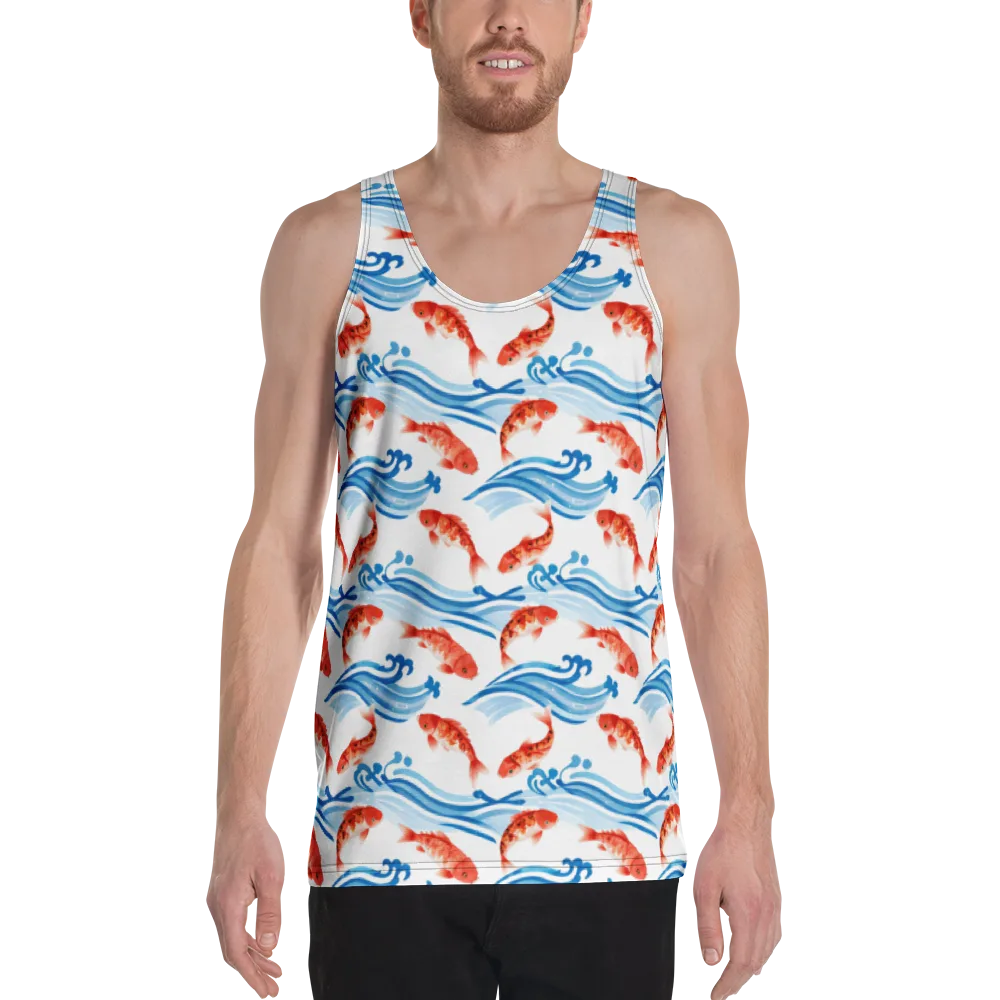 Waves of Fortune on Men's Tank Top — Front