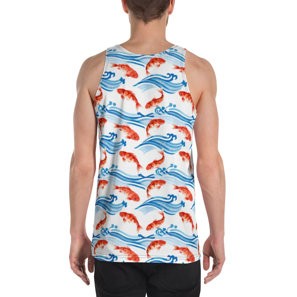 Waves of Fortune on Men's Tank Top — Back