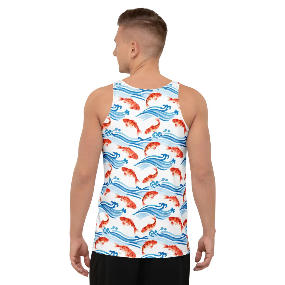 Waves of Fortune on Men's Tank Top — Back