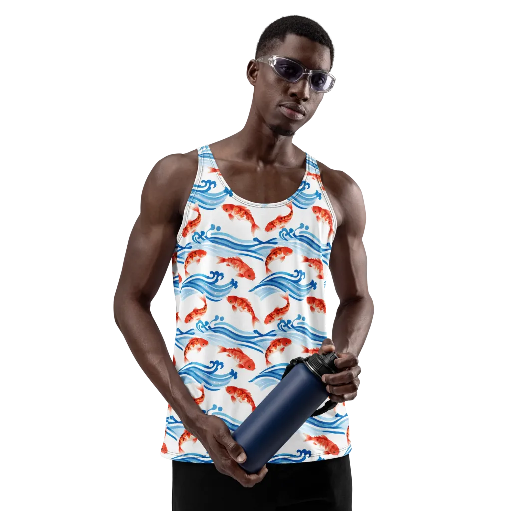 Waves of Fortune on Men's Tank Top — Front