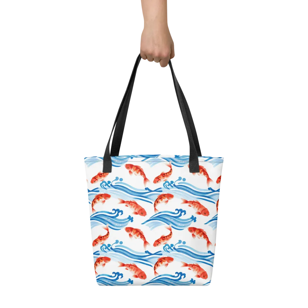Waves of Fortune on Tote Bag — Front