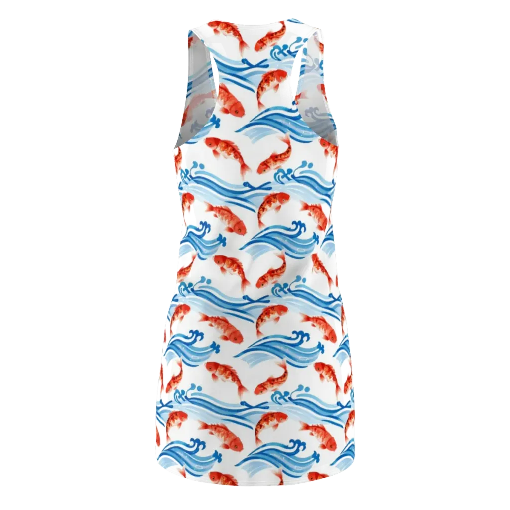 Waves of Fortune on Racerback Dress — Back