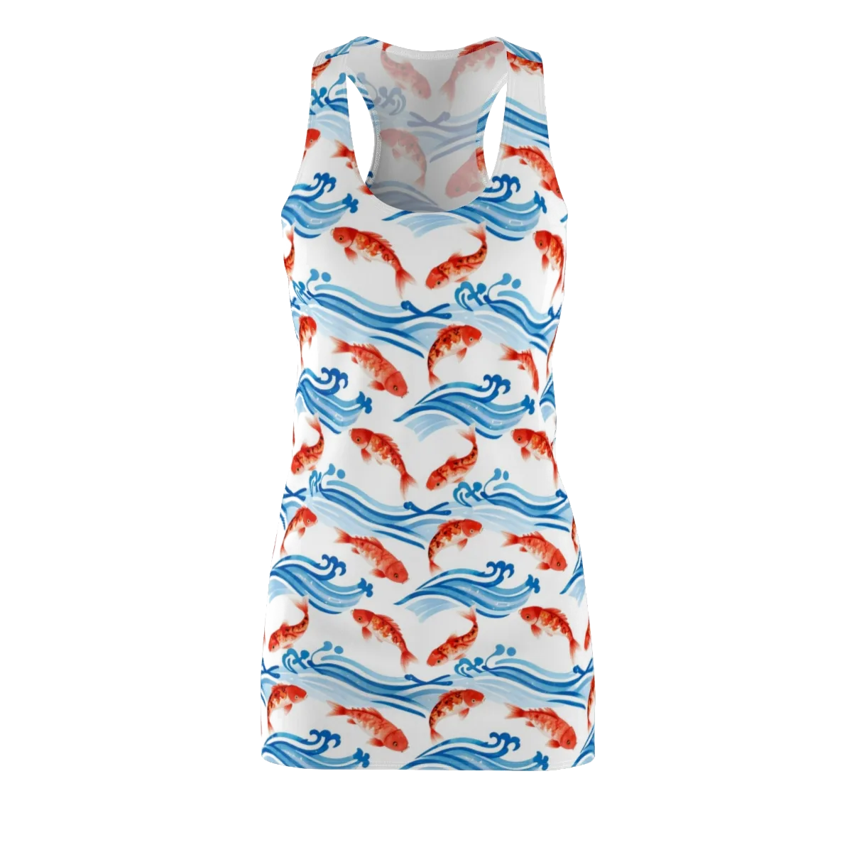 Waves of Fortune on Racerback Dress — Front
