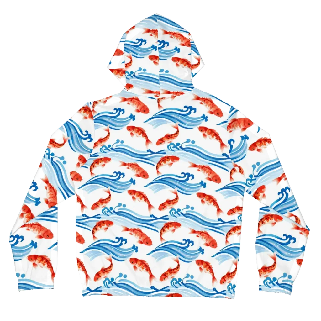 Waves of Fortune on Women's Full-Zip Hoodie — Back