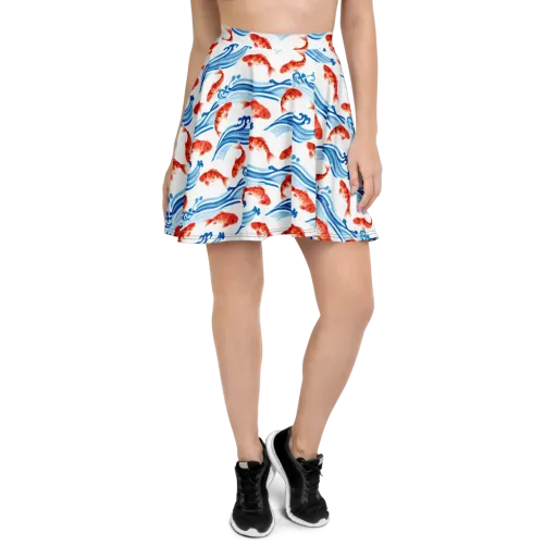 Waves of Fortune on a Skater Skirt