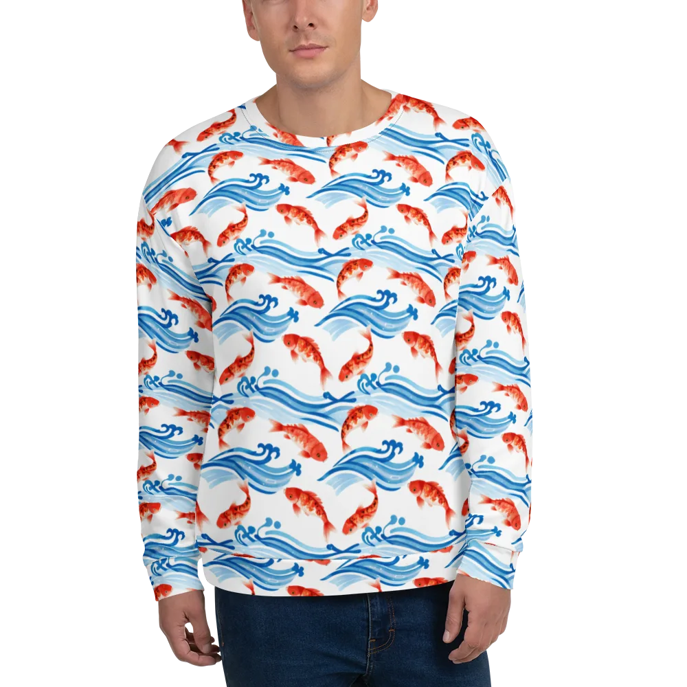 Waves of Fortune on Sweatshirt — Front