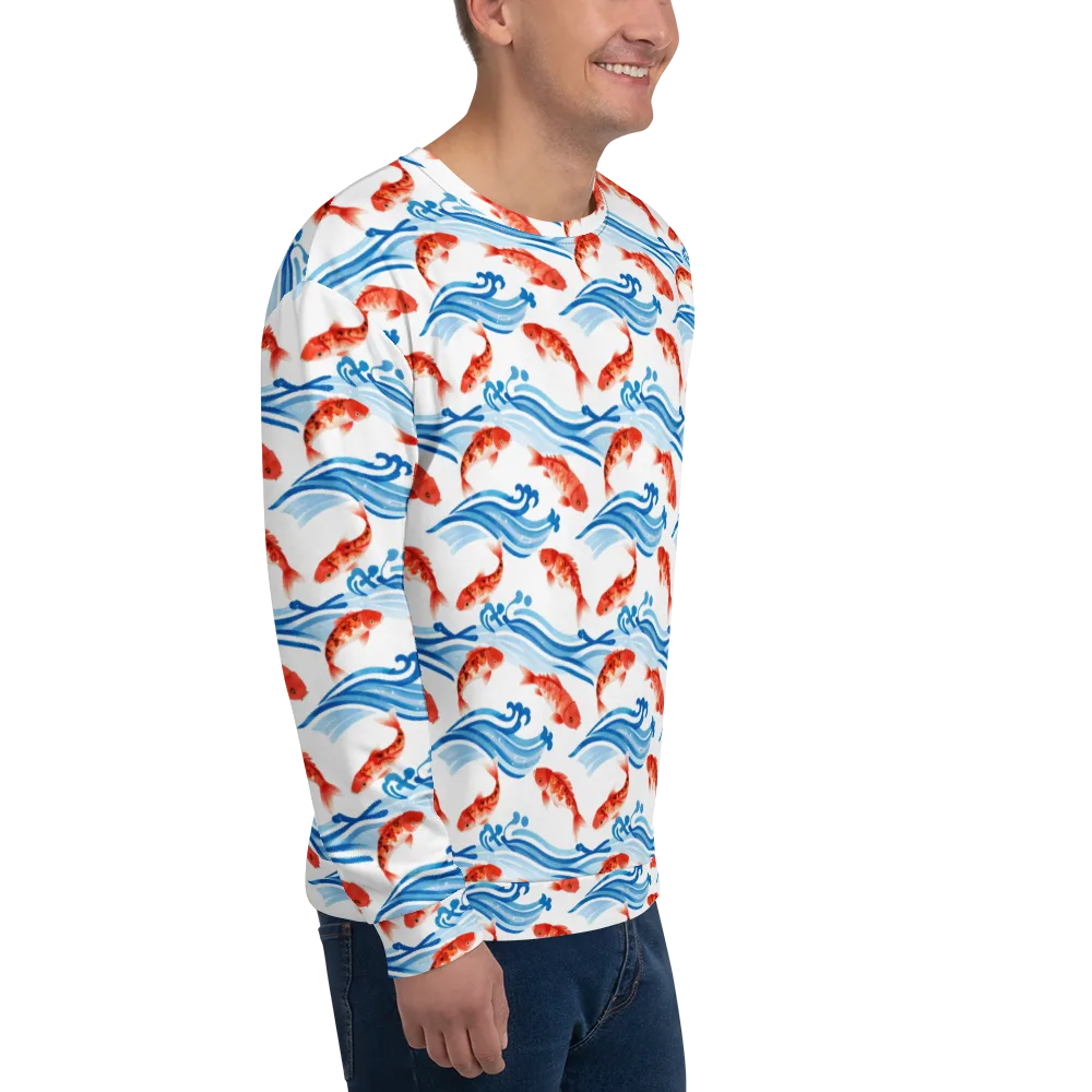 Waves of Fortune on Sweatshirt — Right Front