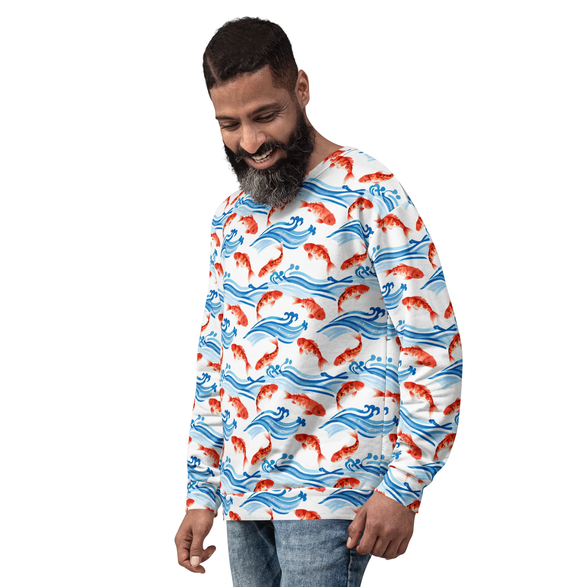Waves of Fortune on Sweatshirt — Left Front