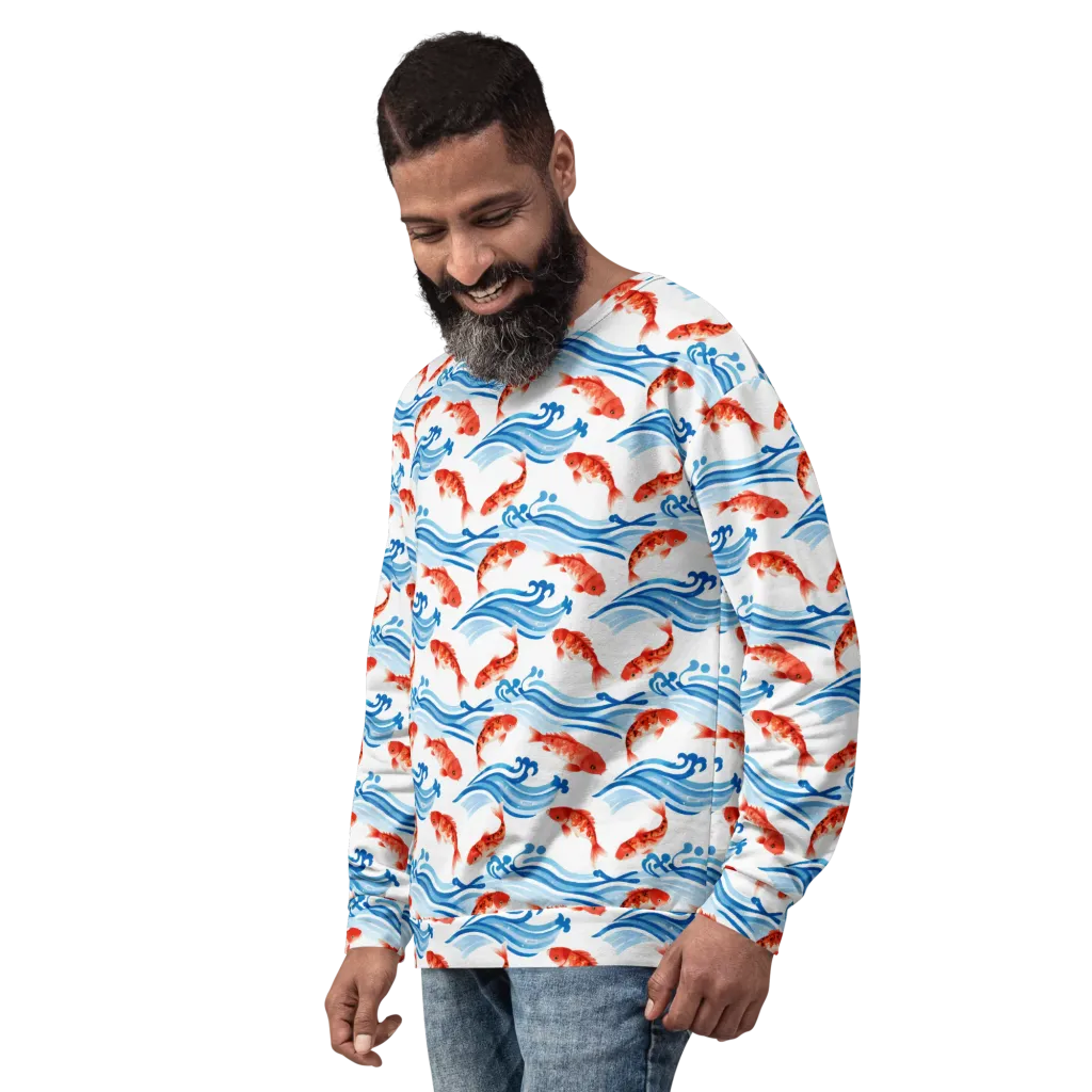 Waves of Fortune on Sweatshirt — Left Front