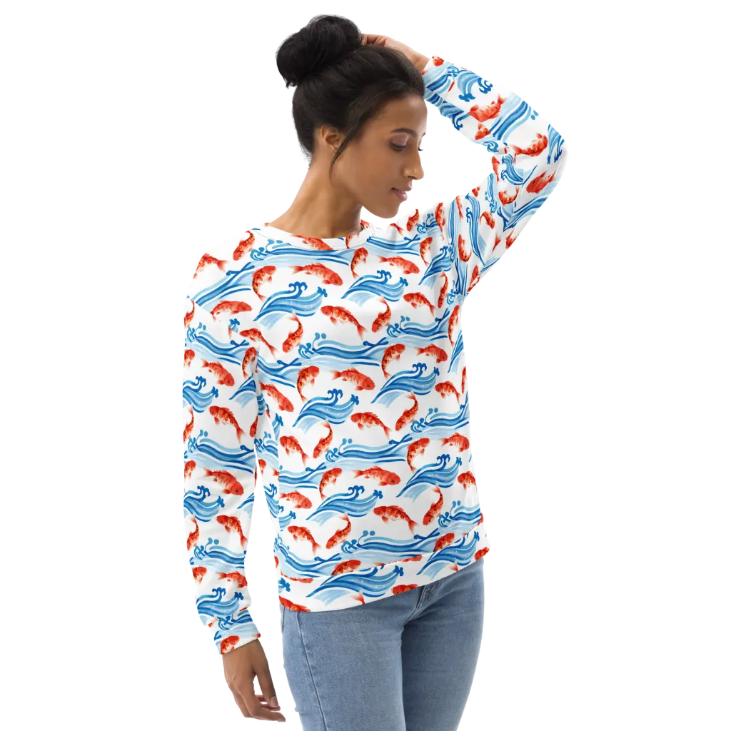 Waves of Fortune on Sweatshirt — Right Front