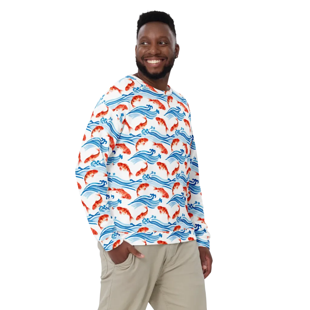 Waves of Fortune on Sweatshirt — Front