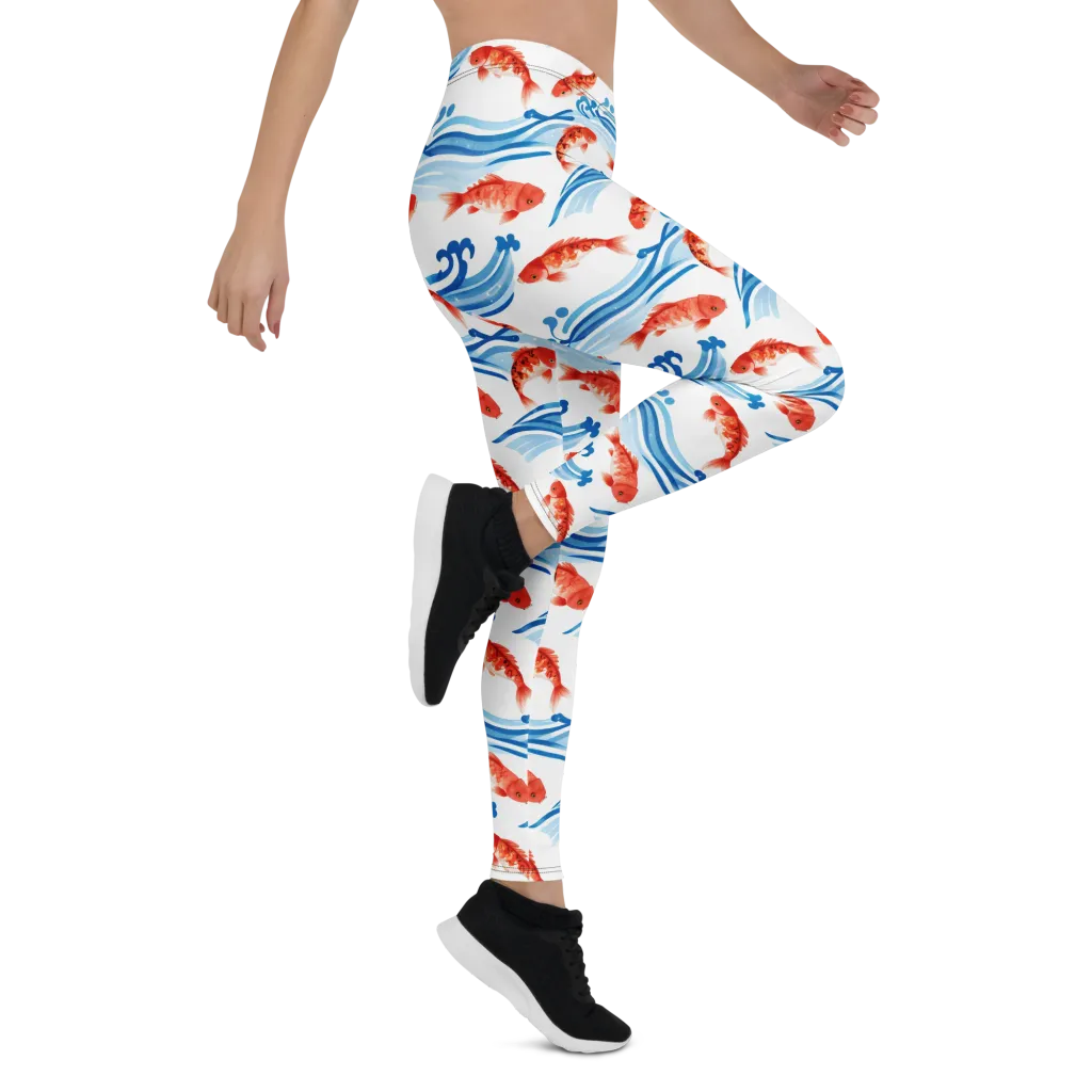 Waves of Fortune on Leggings — Right