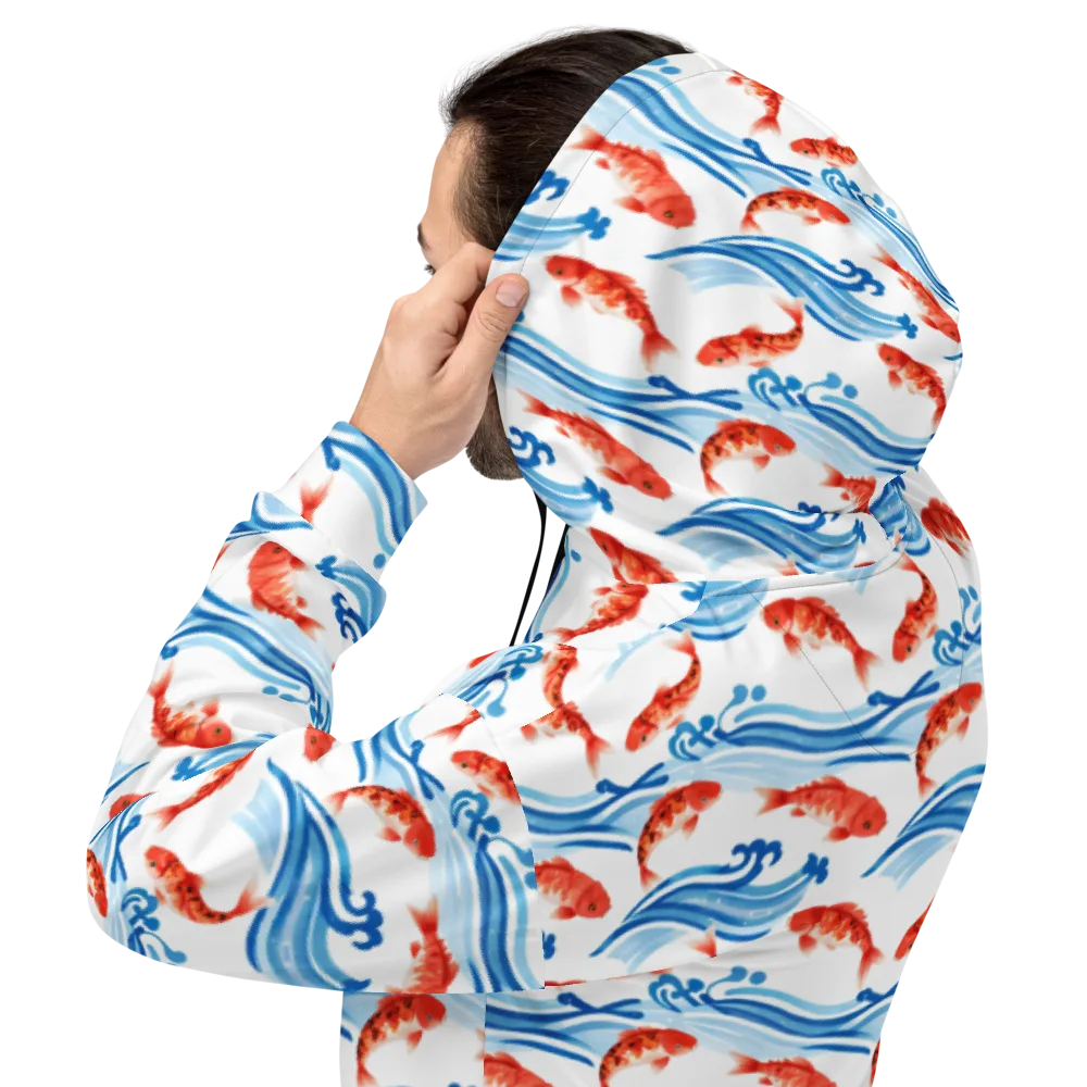 Waves of Fortune on Hoodie — Back