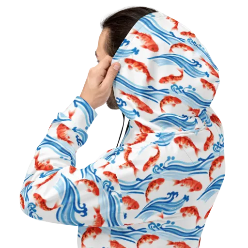 Waves of Fortune on a Hoodie
