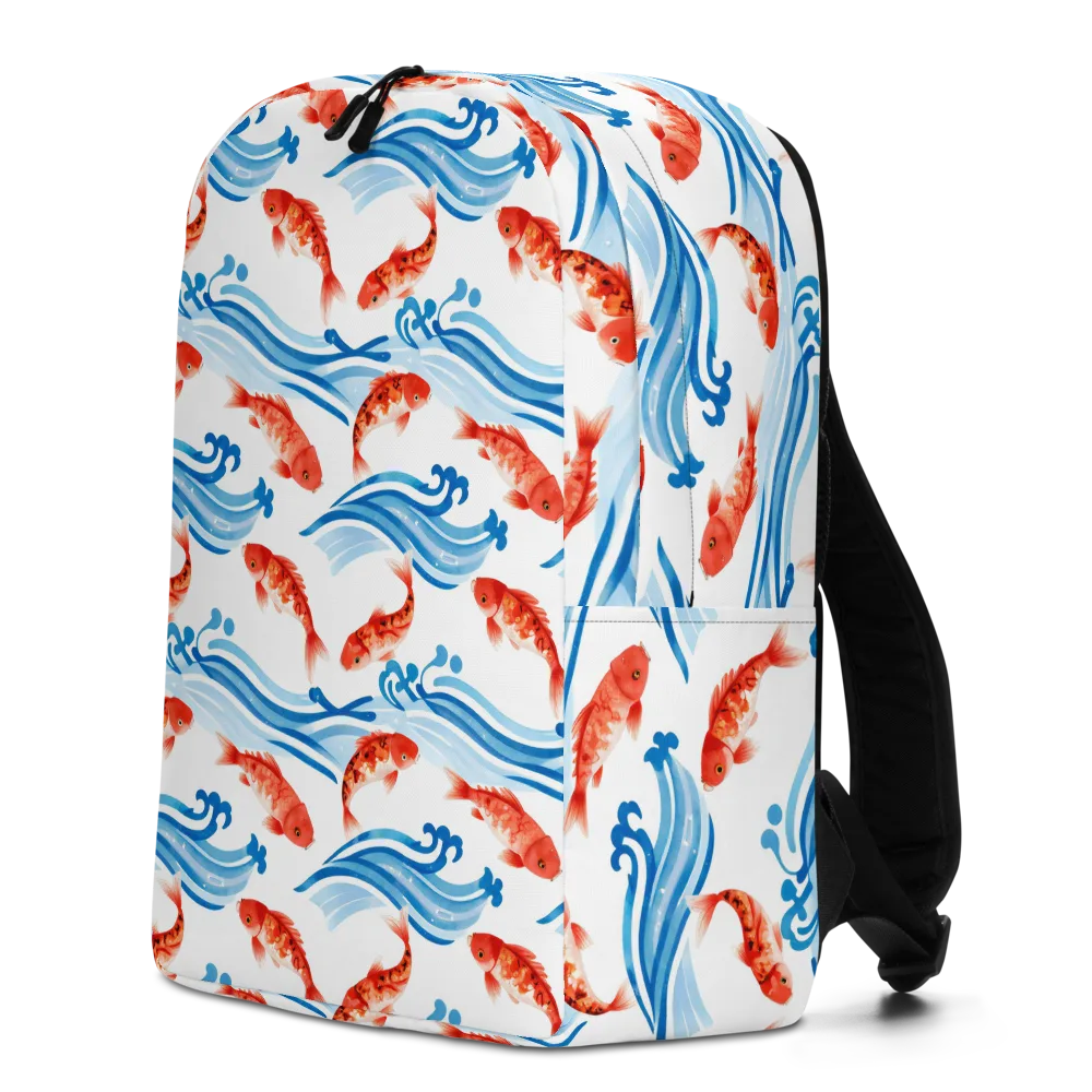 Waves of Fortune on Minimalist Backpack — Left