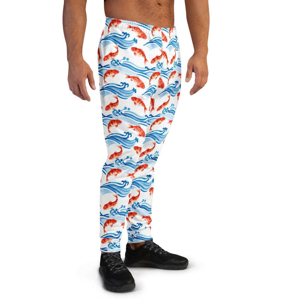 Waves of Fortune on Men's Joggers — Right