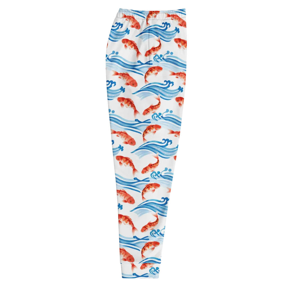 Waves of Fortune on Men's Joggers — Right