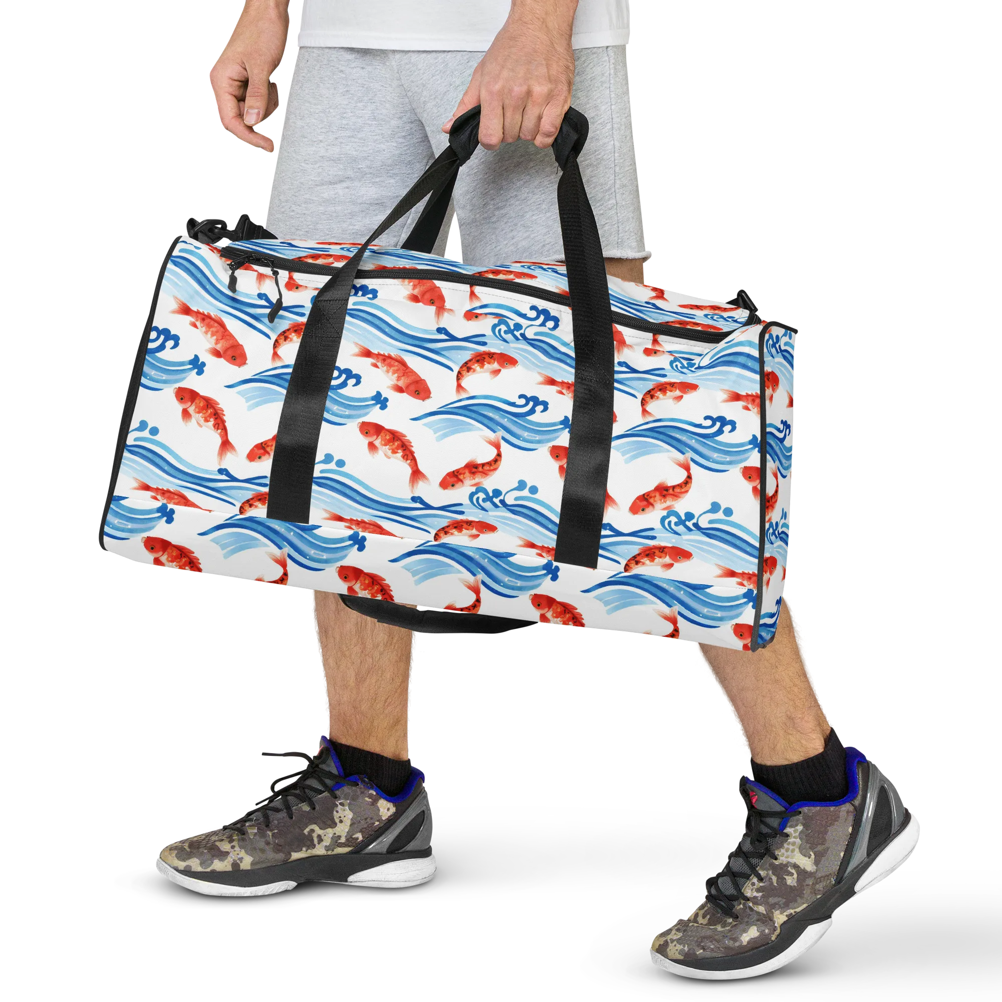 Waves of Fortune on Duffle Bag — Front
