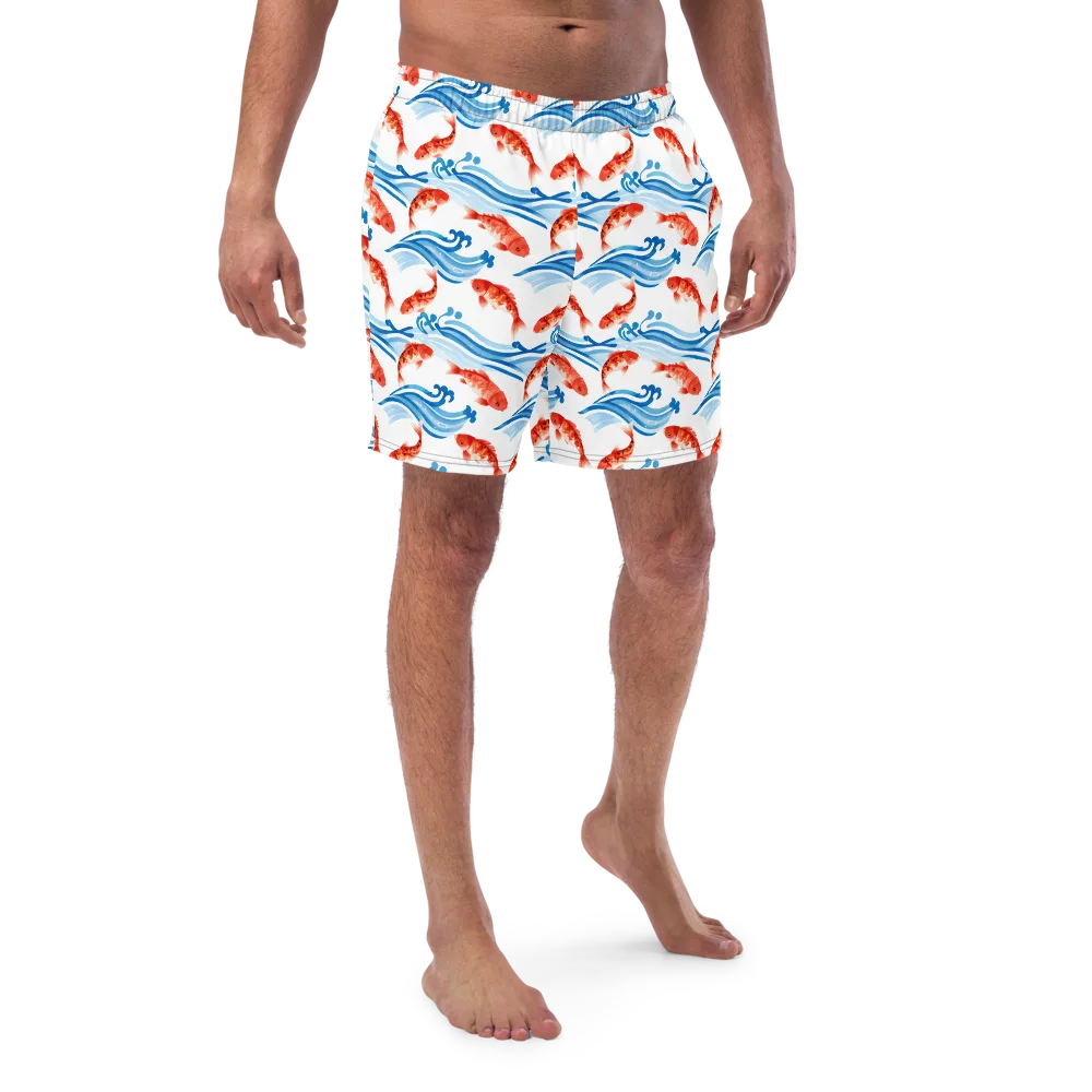 Waves of Fortune on Swim Trunks — Front
