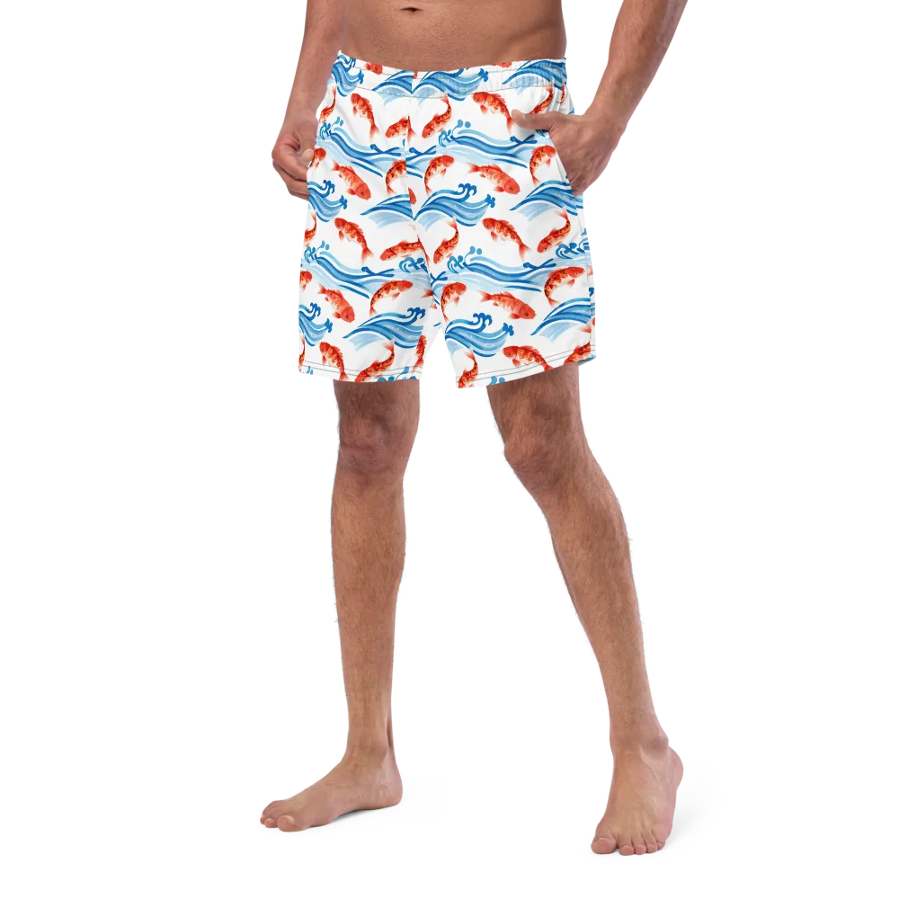 Waves of Fortune on Swim Trunks — Left Front
