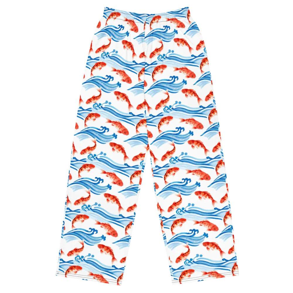 Waves of Fortune on Wide-Leg Pants — Front