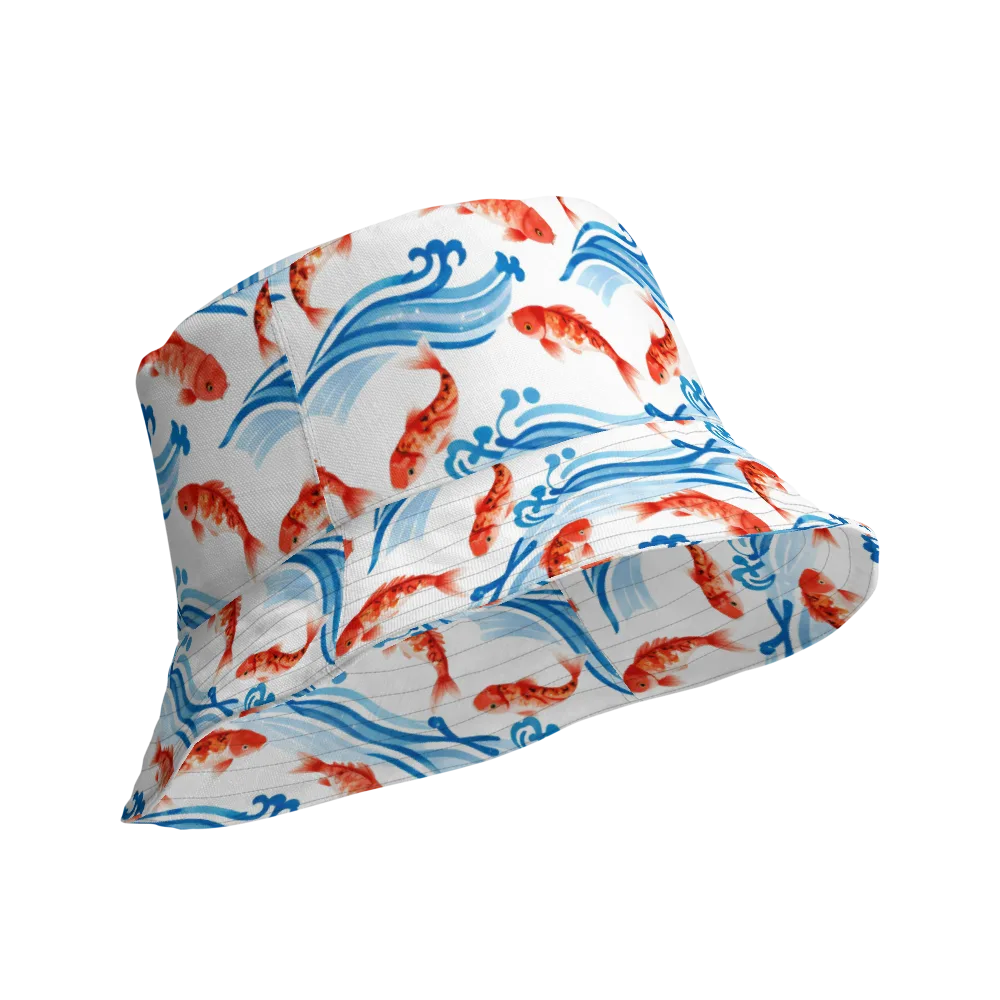 Waves of Fortune on Reversible Bucket Hat — Product details Outside