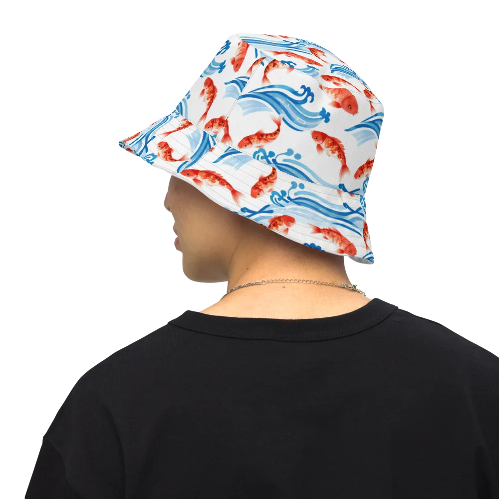 Waves of Fortune on Reversible Bucket Hat — Back Inside