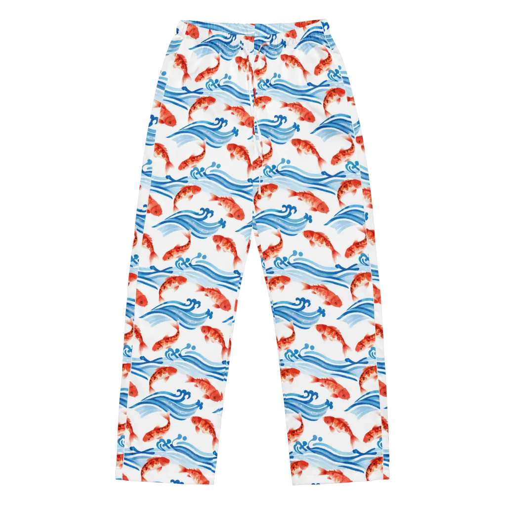 Waves of Fortune on Women's Pajama Pants — Front