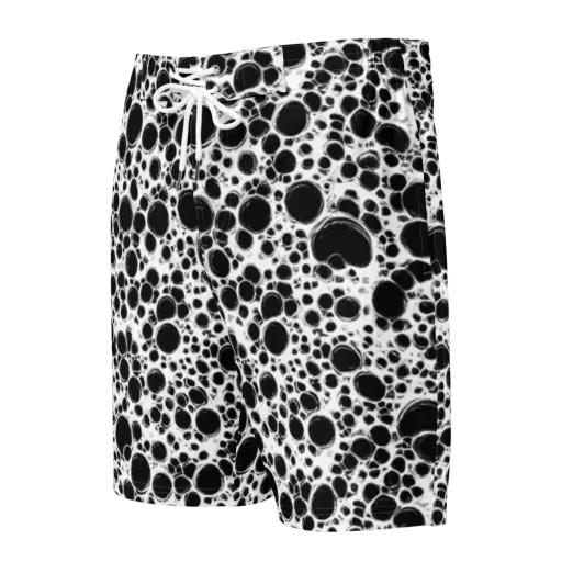 Obsidian Bubble on a Men's Board Shorts