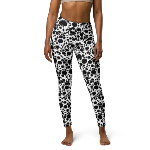 Obsidian Bubble on a Yoga Leggings