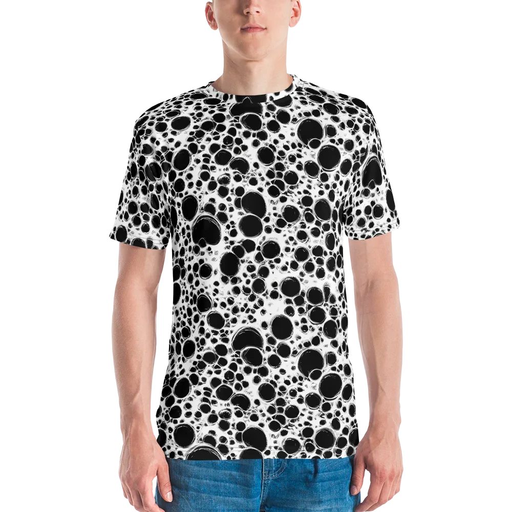 Obsidian Bubble on Men's Crew Neck T-Shirt — Front