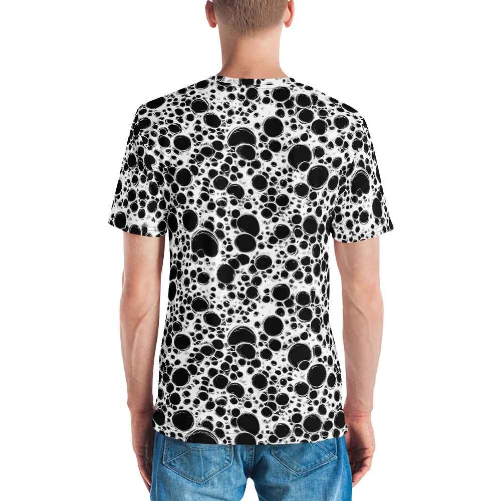 Obsidian Bubble on Men's Crew Neck T-Shirt — Back