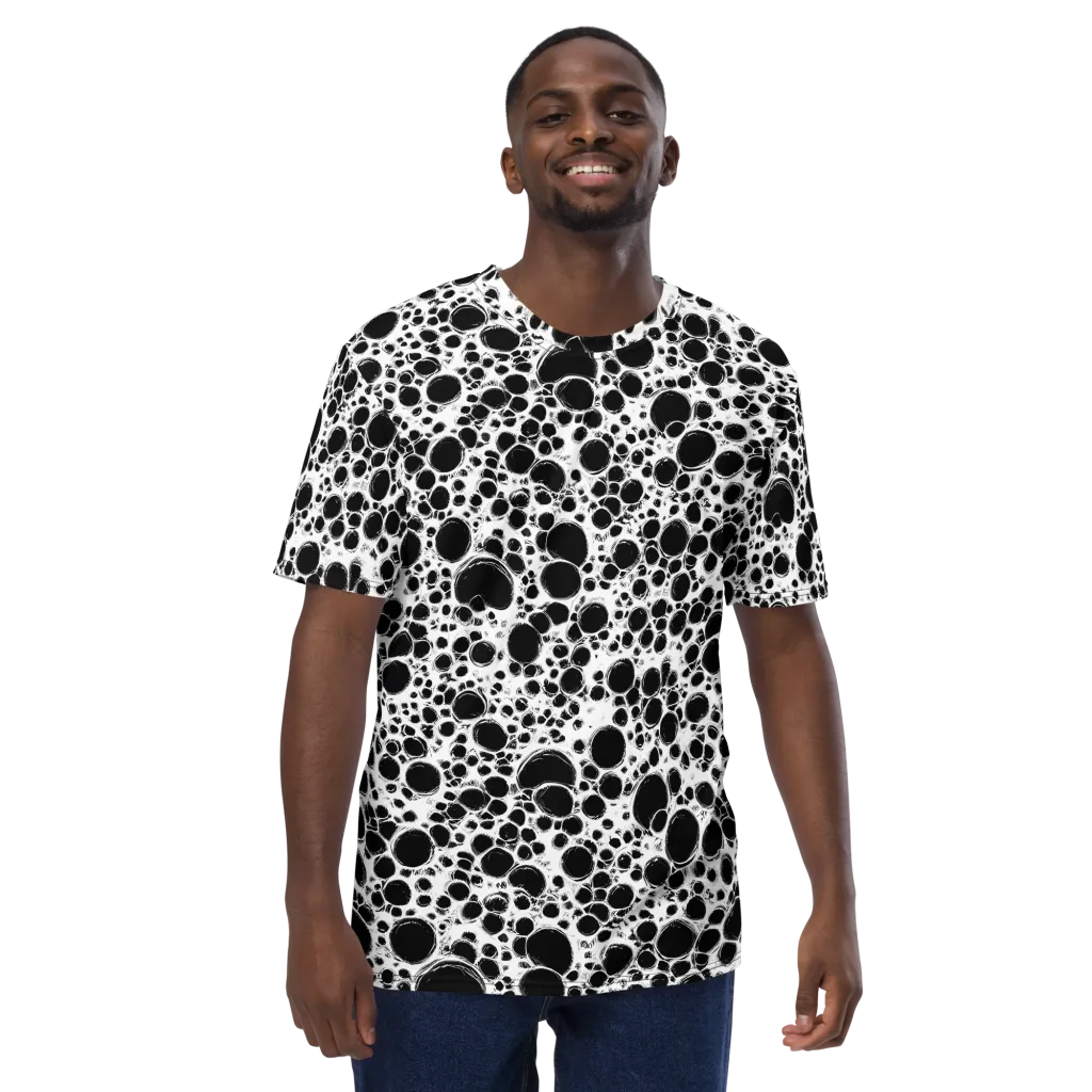 Obsidian Bubble on Men's Crew Neck T-Shirt — Front