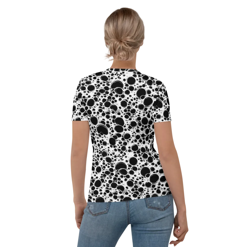 Obsidian Bubble on Women's Crew Neck T-Shirt — Back