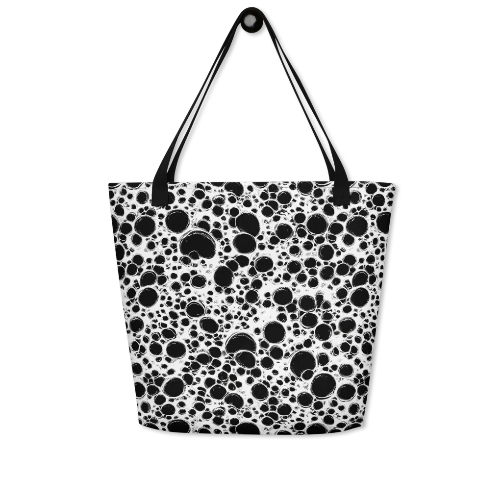 Obsidian Bubble on Large Tote Bag W/ Pocket — Front