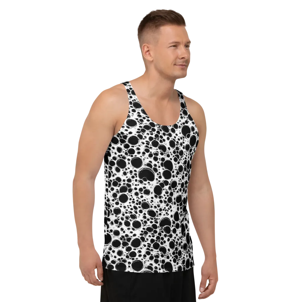 Obsidian Bubble on Men's Tank Top — Right Front
