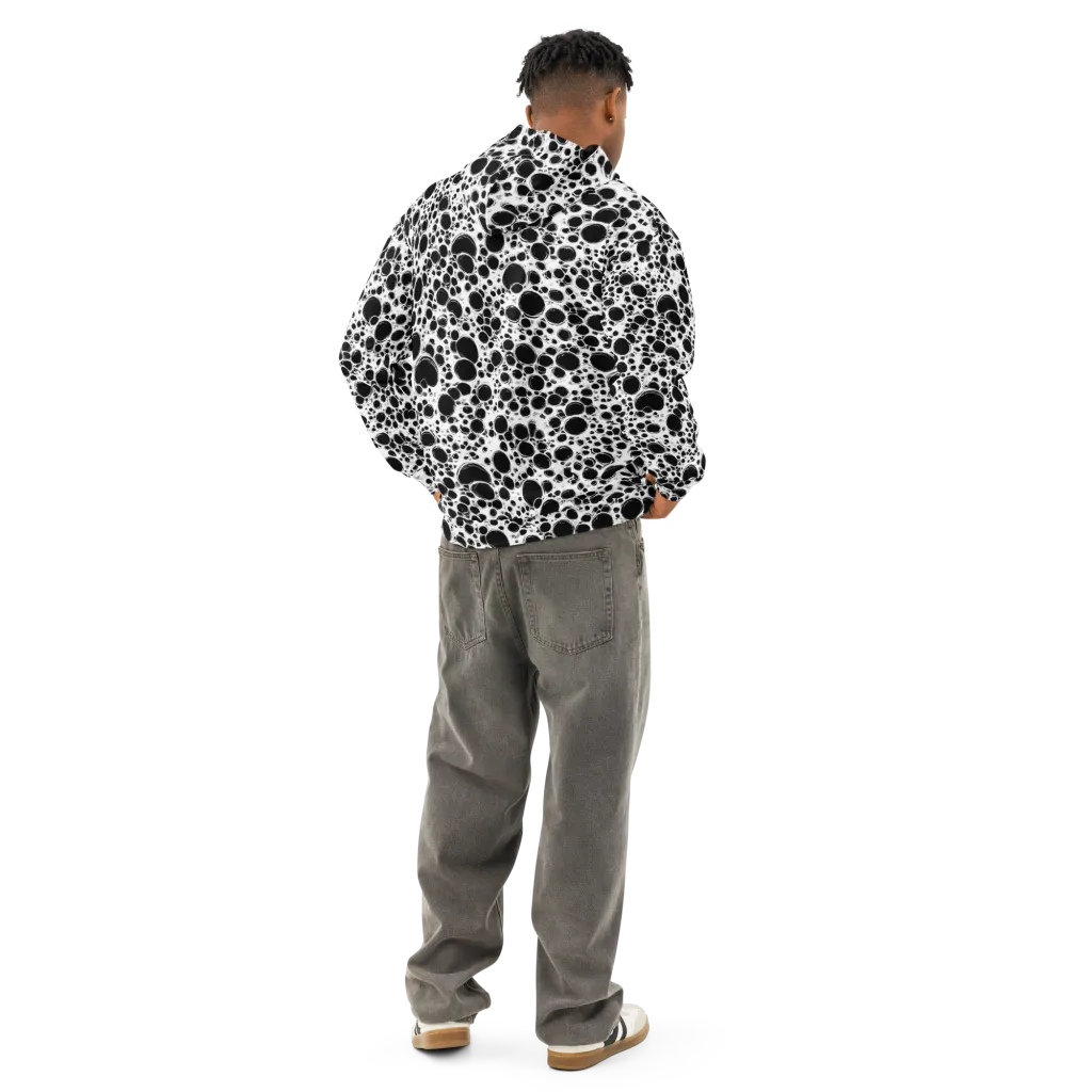 Obsidian Bubble on Cotton Hoodie — Back