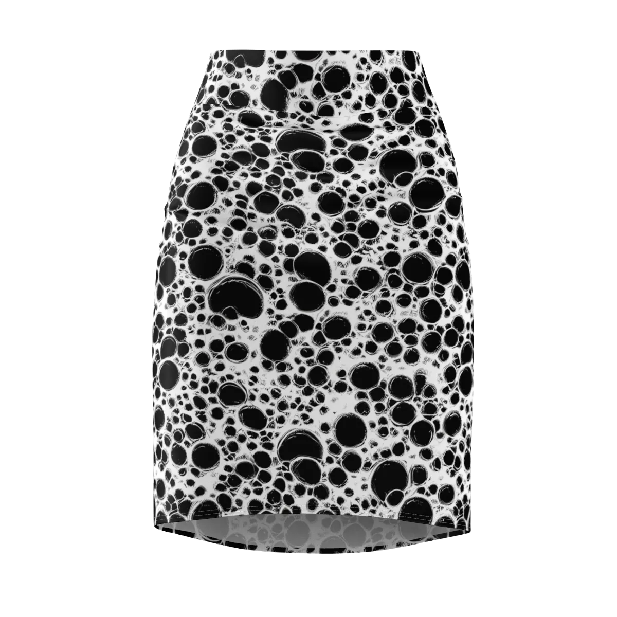 Obsidian Bubble on Pencil Skirt — Front