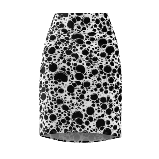 Obsidian Bubble on a Pencil Skirt