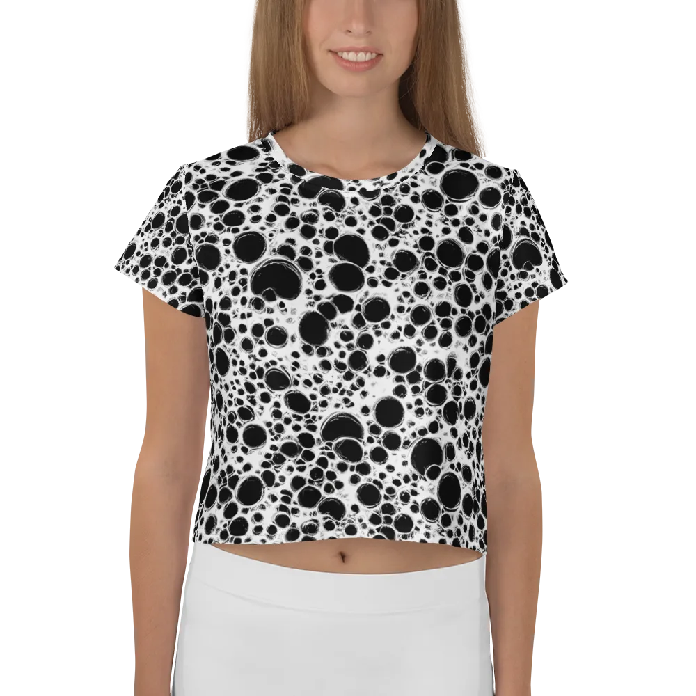 Obsidian Bubble on Crop Tee — Front