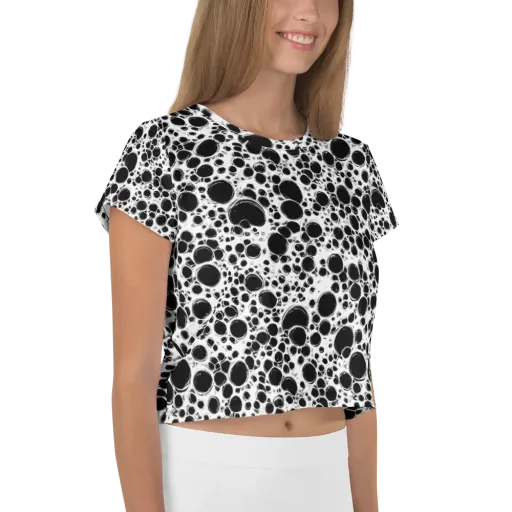 Obsidian Bubble on a Crop Tee