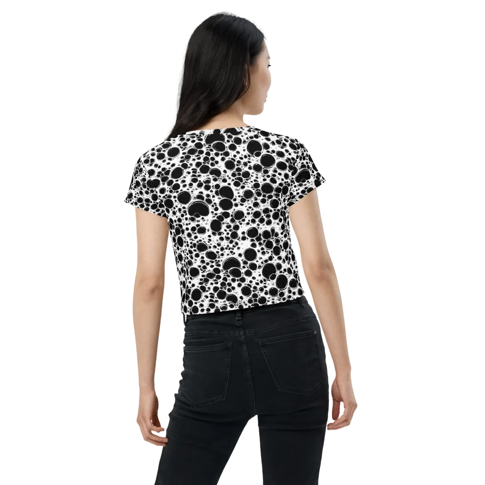 Obsidian Bubble on Crop Tee — Back