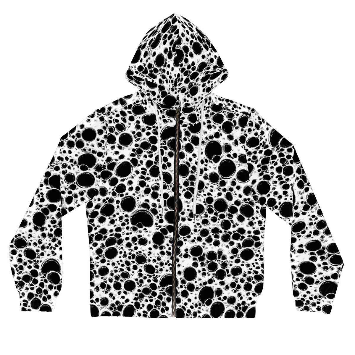 Obsidian Bubble on Women's Full-Zip Hoodie — Front