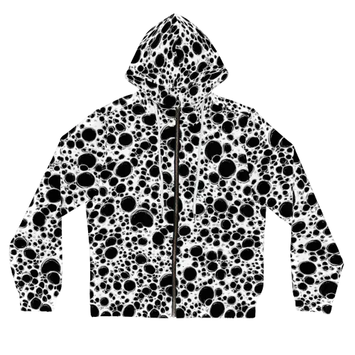 Obsidian Bubble on a Women's Full-Zip Hoodie