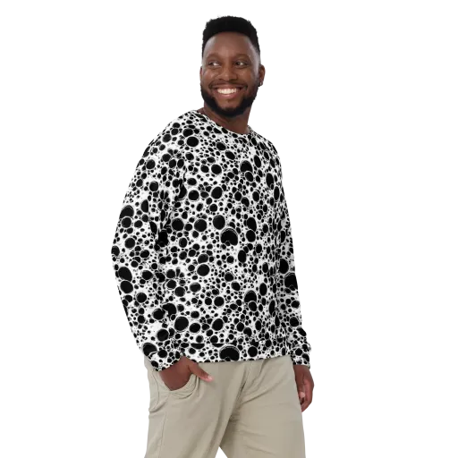 Obsidian Bubble on a Sweatshirt