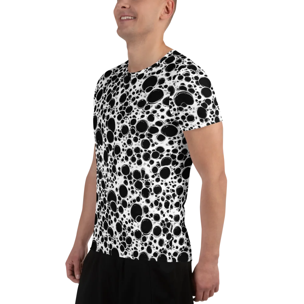 Obsidian Bubble on Men's Athletic T-Shirt — Left